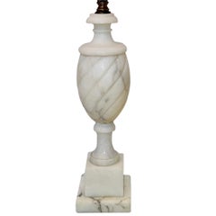 Lampada singola in alabastro