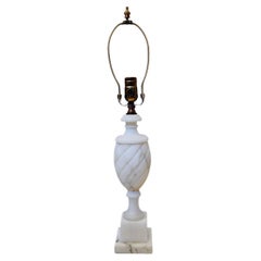 Vintage Single Alabaster Lamp