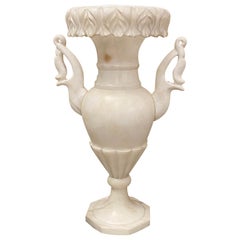 Single Alabaster Urn Lamp