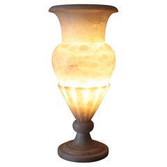 Single Alabaster Urn Lamp