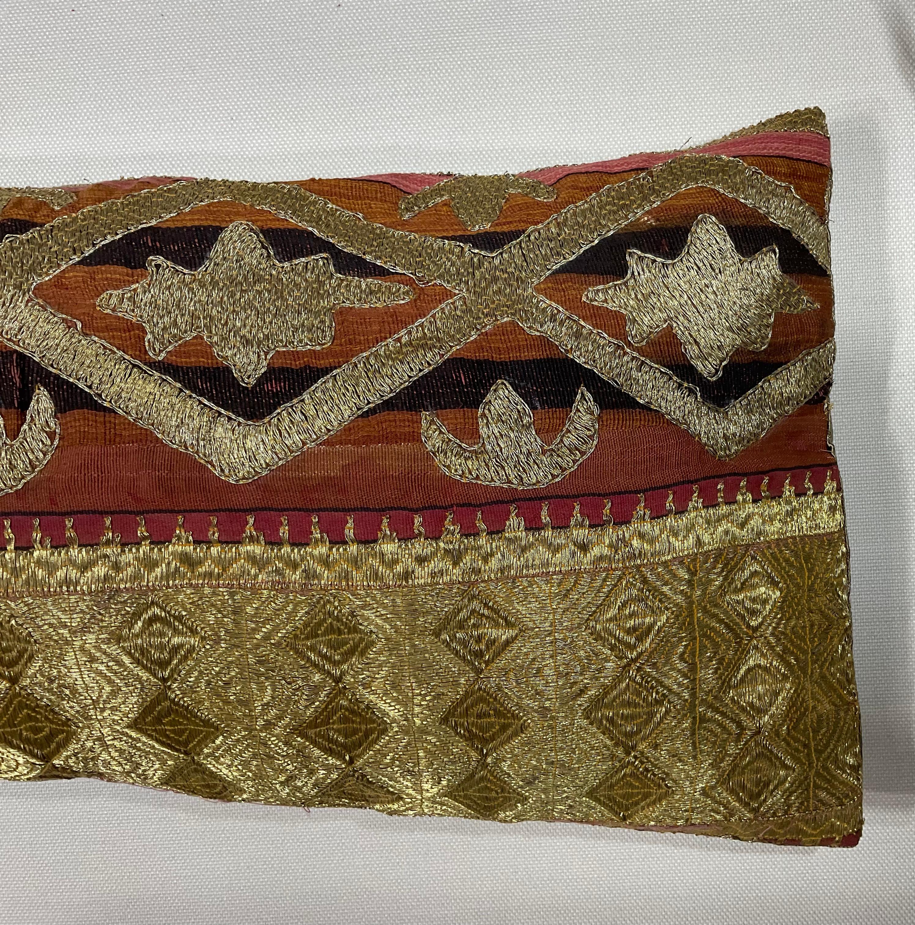 Turkestan Single Antique Embroidery Textile Pillow