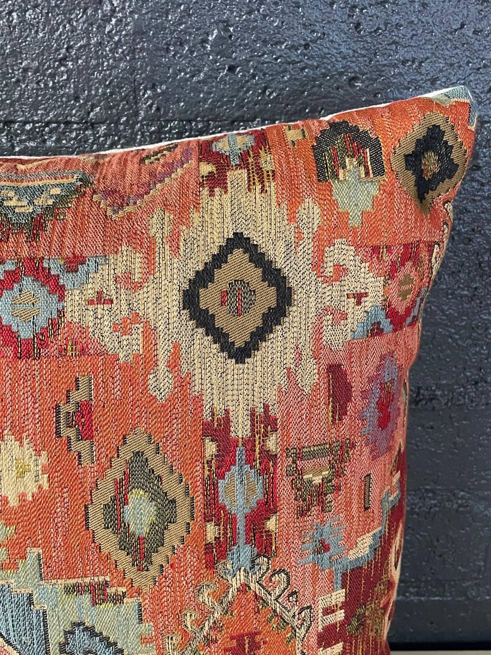 Début du 20ème siècle Coussin décoratif italien carré ancien en vente