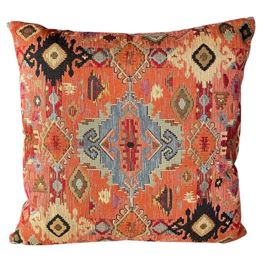 Single Antique Italian Decorative Square Textile Pillow