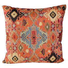 Single Antique Italian Decorative Square Textile Pillow