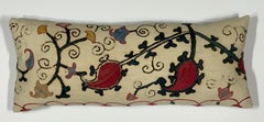 Single Antique Silk Embroidery Suzani Pillow