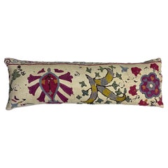 Single Antique Silk Embroidery Suzani Pillow