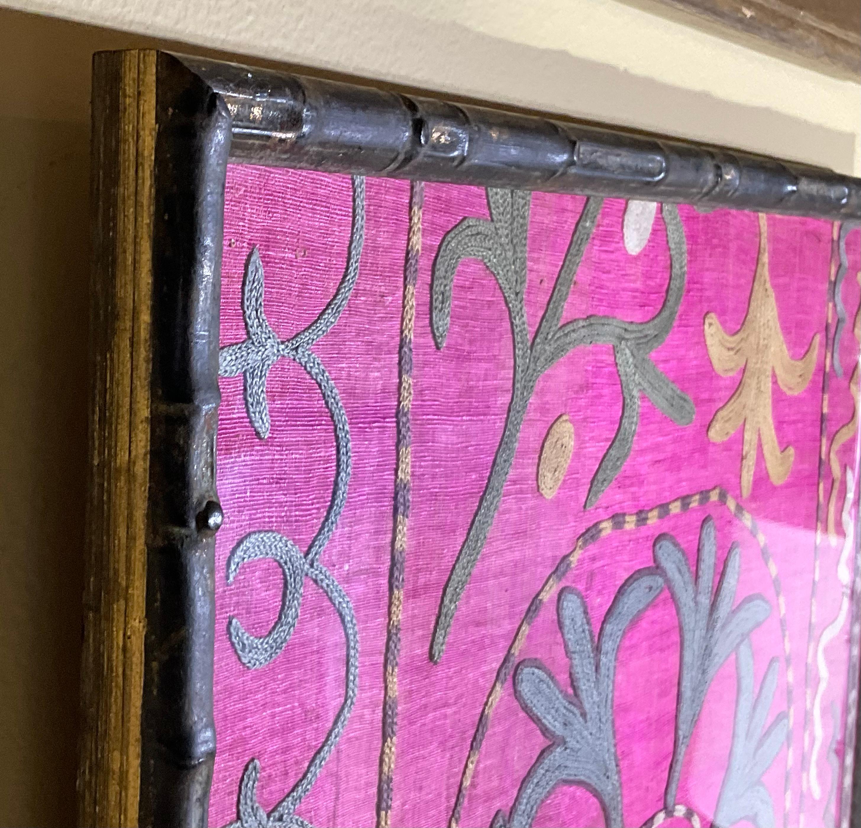 Single  Antique Silk Suzani Wall Hanging 7