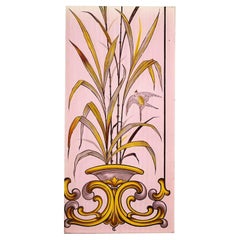 stained glass panels for garden Single Antique Stained Glass Panel Depicting Garden Scene
