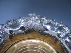 Single Antique Sterling Silver Wine Coaster, 1835