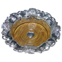 Single Antique Sterling Silver Wine Coaster, 1835
