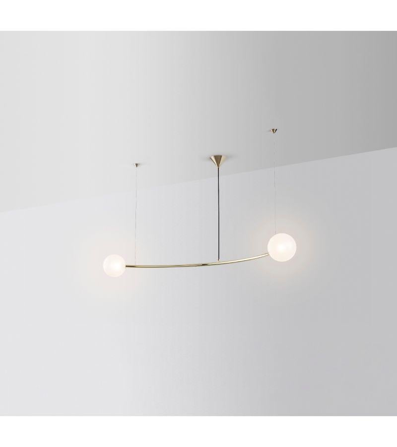 Australian Single Arc Oddments Chandelier by Volker Haug