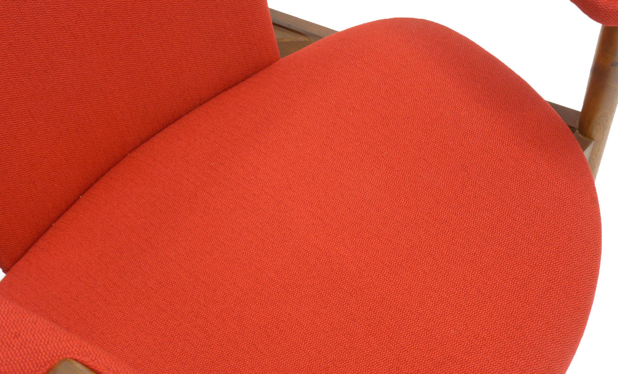 Upholstery Single Arm Lounge Chair by Adrian Pearsall, Expertly Restored, Red Knoll Fabric