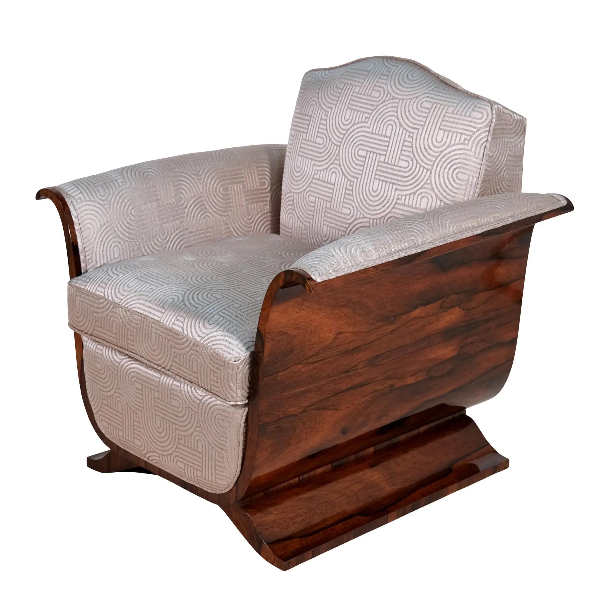 European Single Armchair Art Deco For Sale
