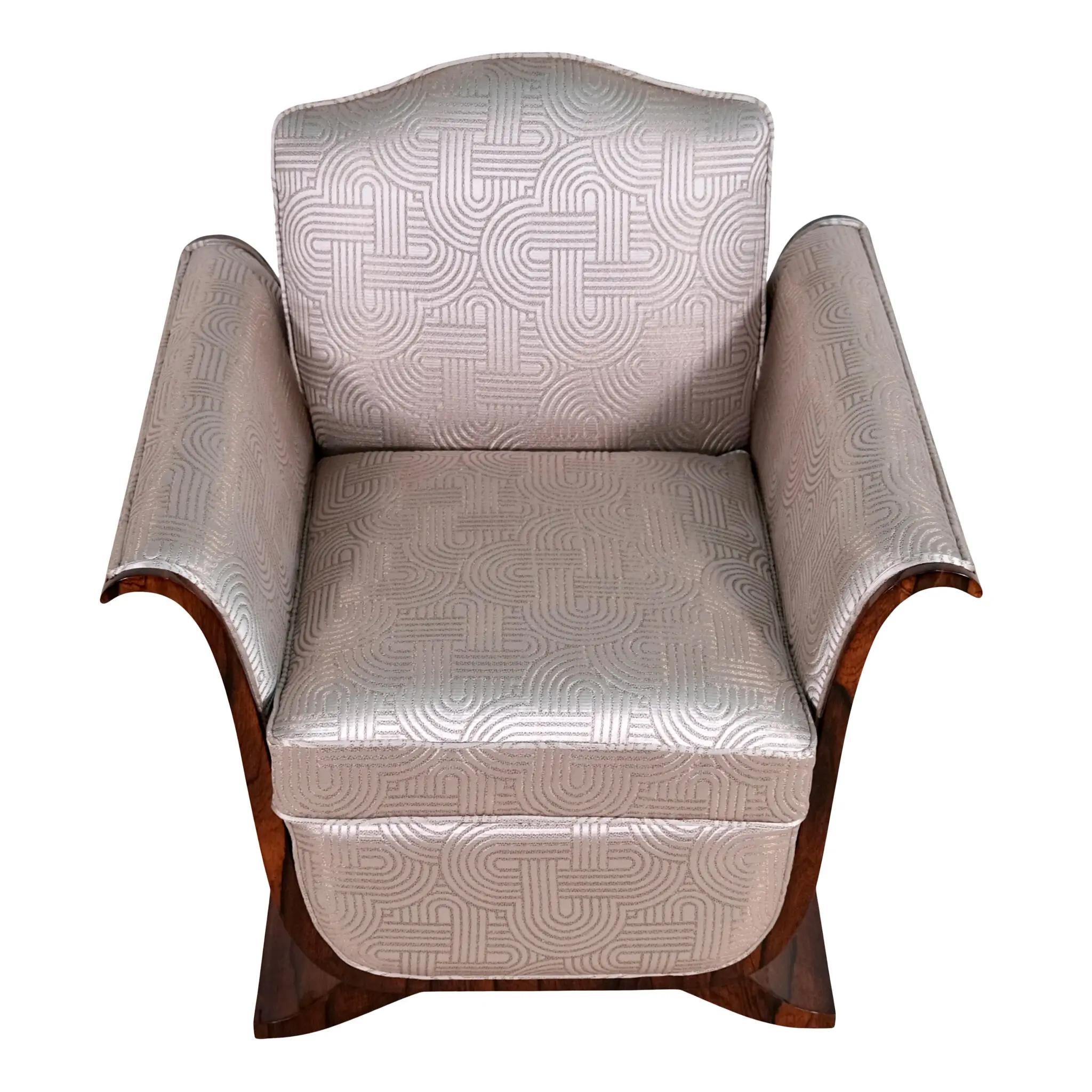 Single Armchair Art Deco In Good Condition For Sale In Wiesbaden, DE