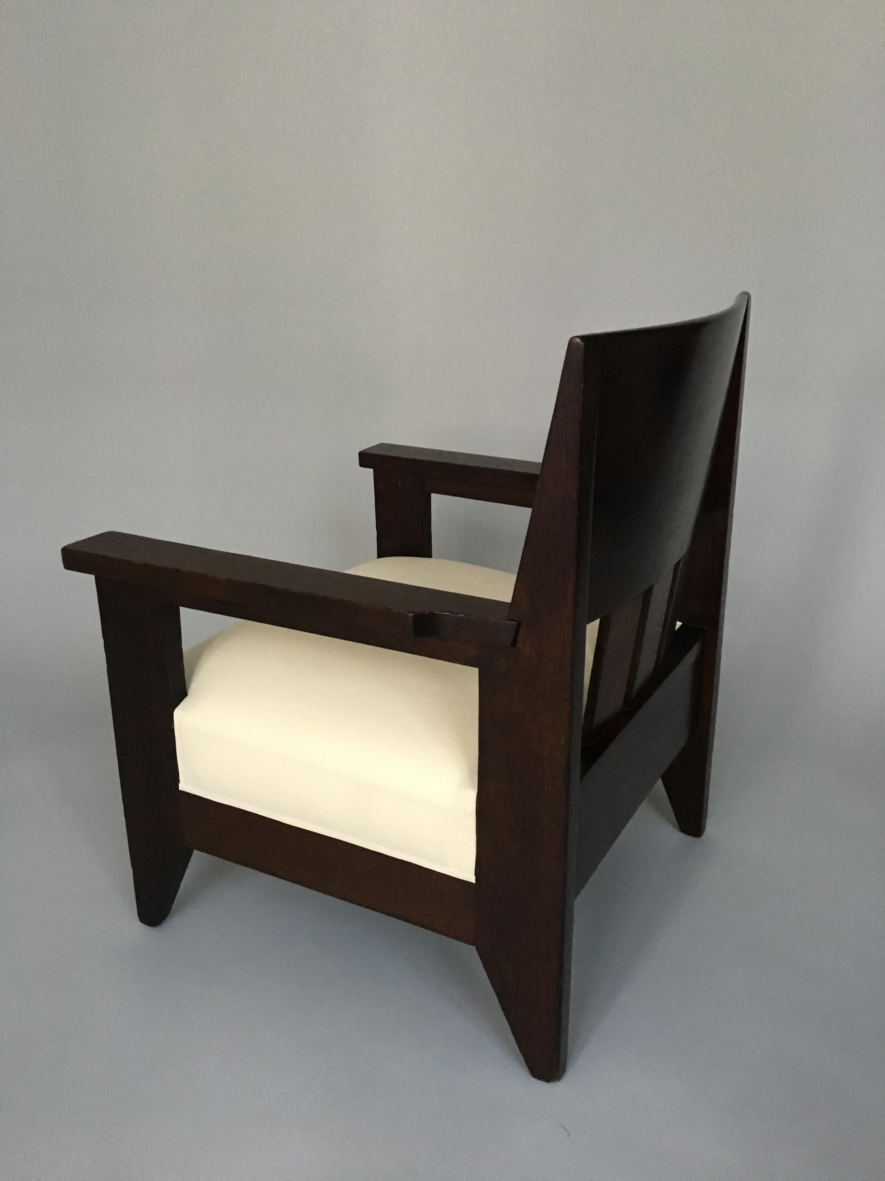 Dutch Single Armchair by Hendrik Wouda For Sale
