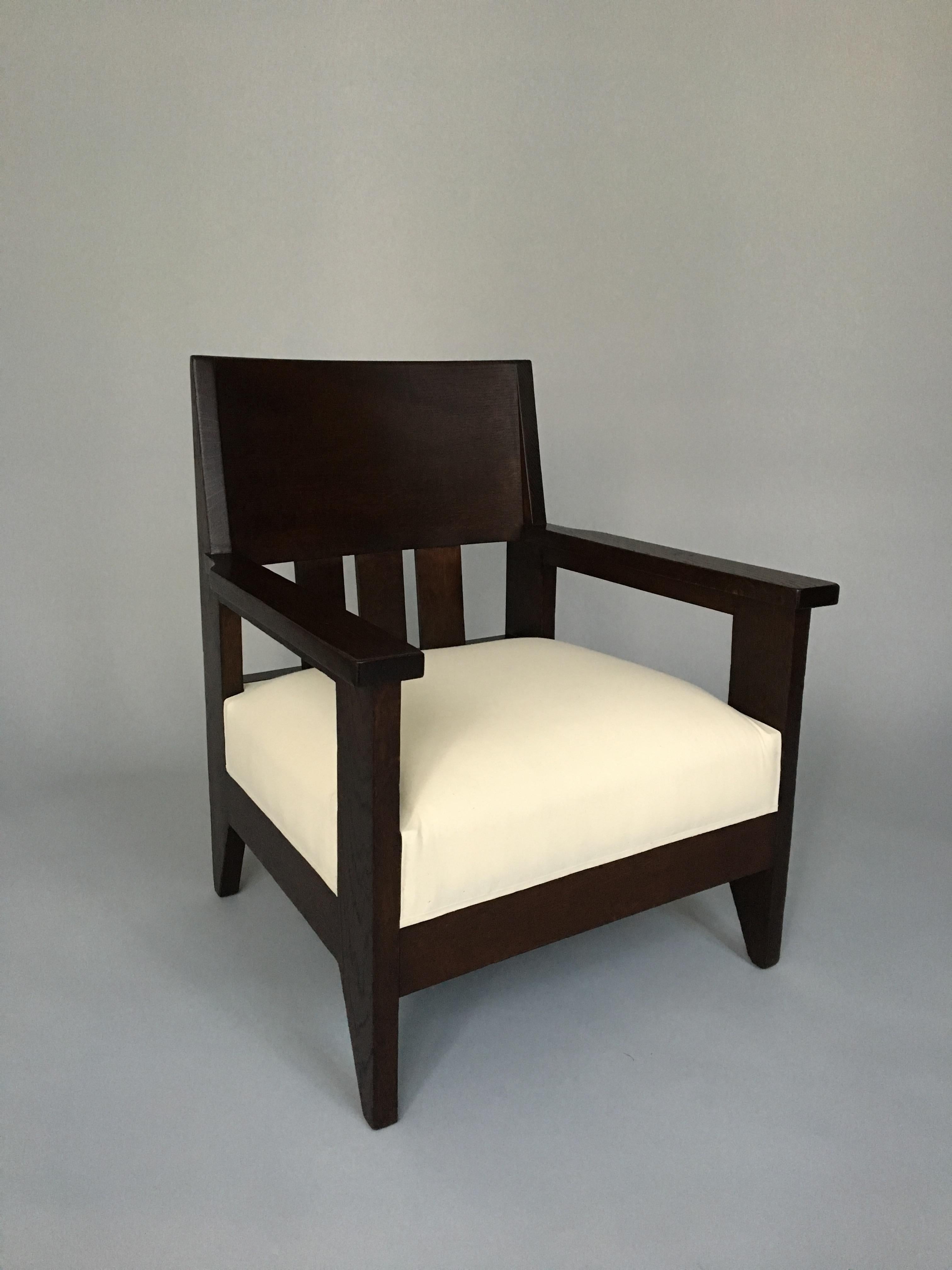 Early 20th Century Single Armchair by Hendrik Wouda For Sale