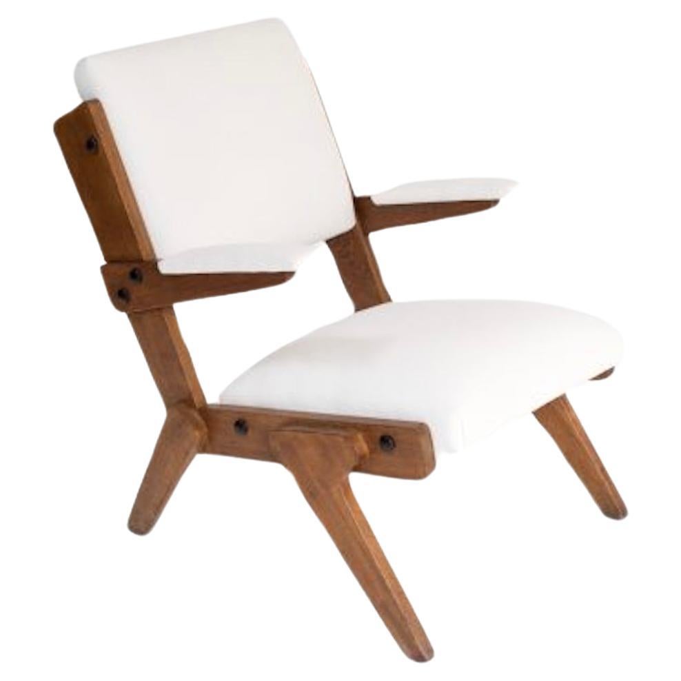 Fauteuil simple conçu par Lina Bo Bardi, Brésil, 1959