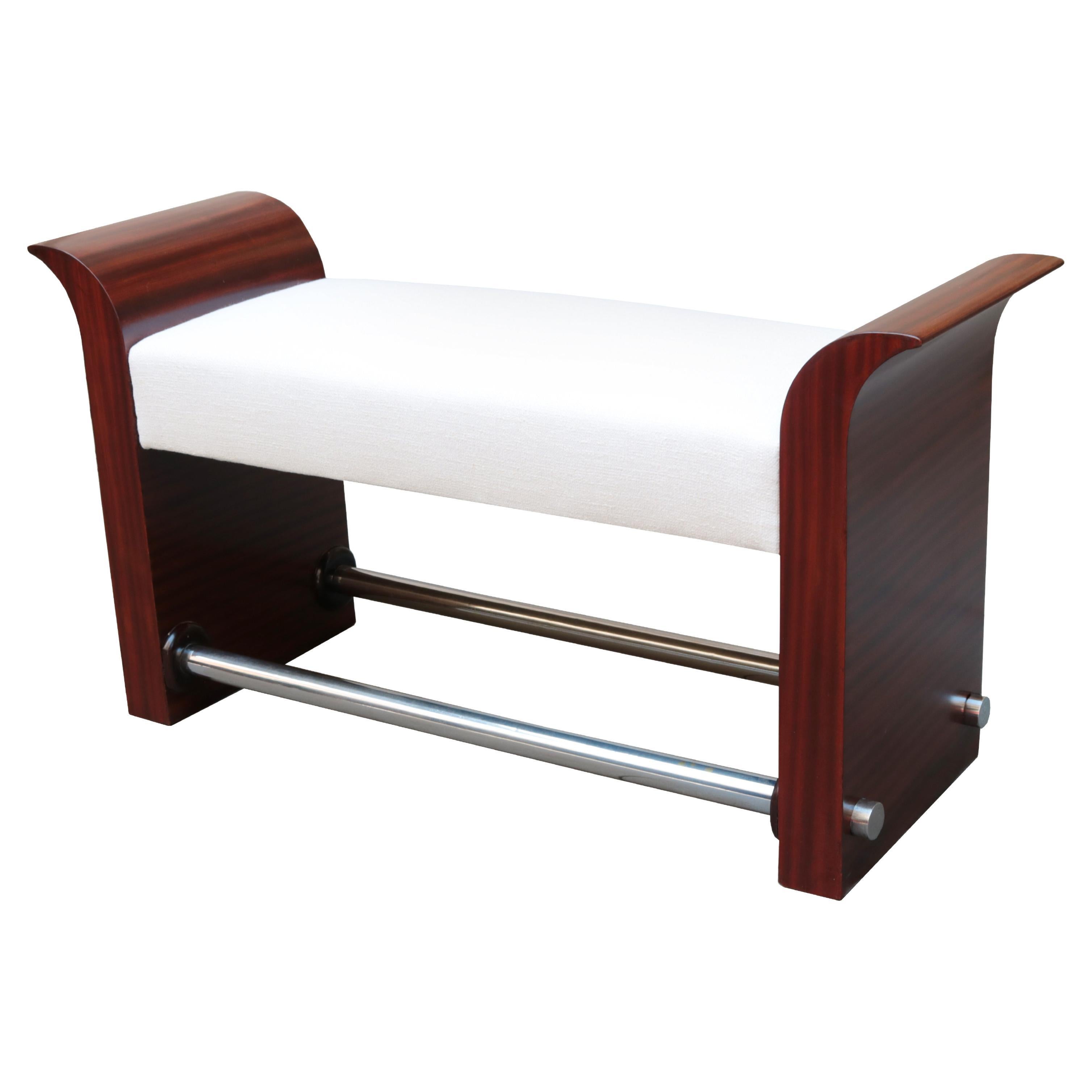 Single Art Deco Bench , France 1920's  For Sale