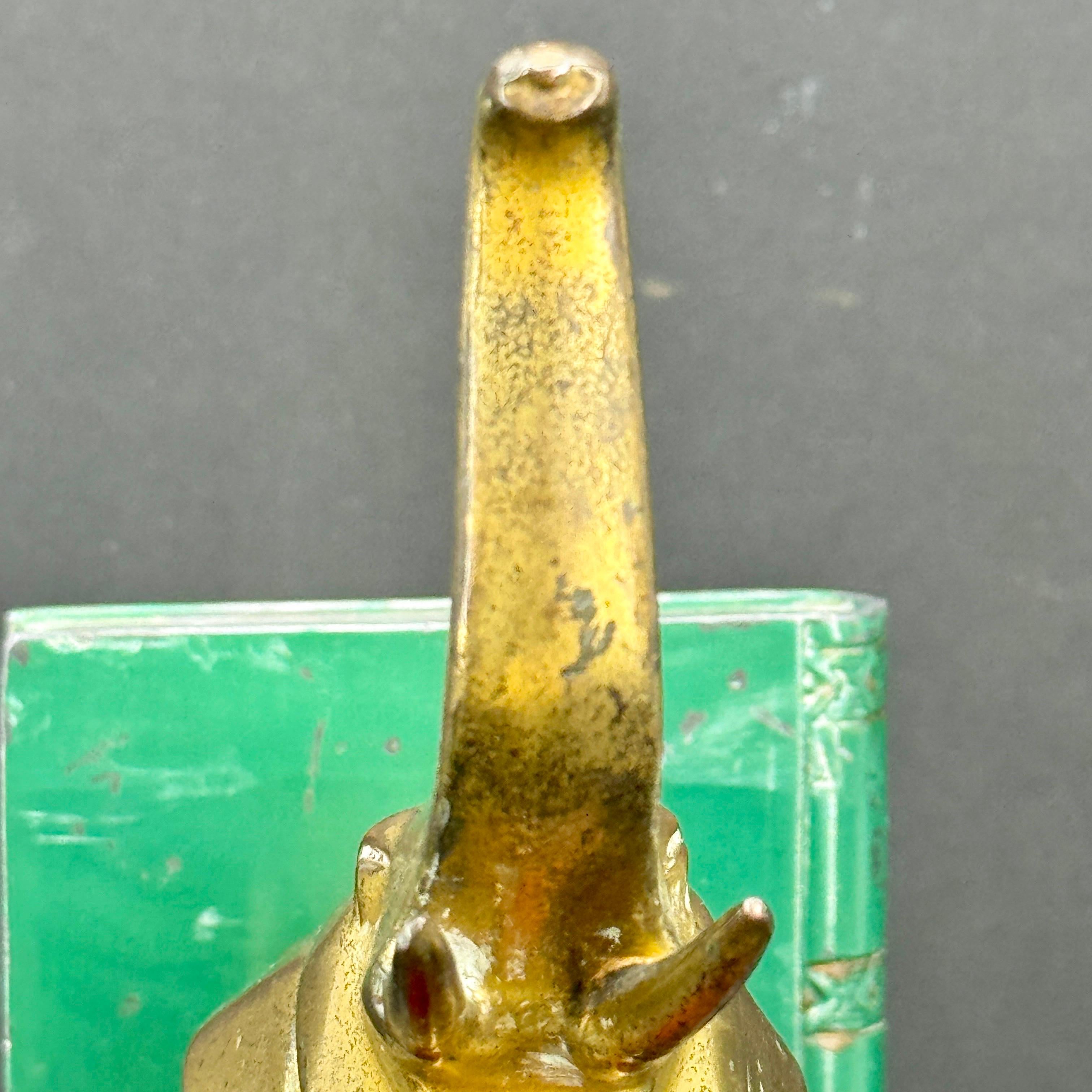 Single Art Deco Elephant Metal Bookend Sculpture For Sale 5