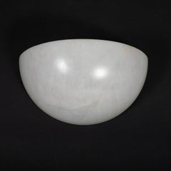 Single Art Deco inspired Spanish alabaster sconce