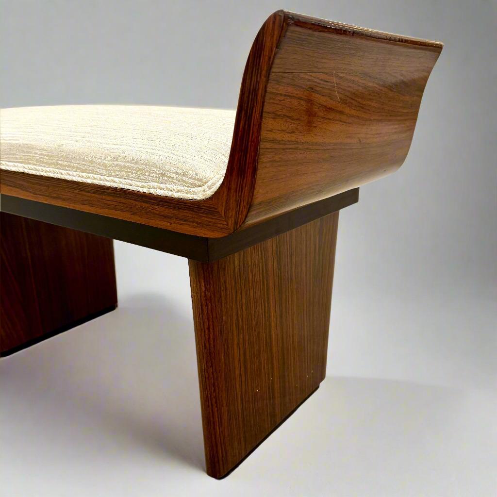 Wood Single Art Deco Stool For Sale