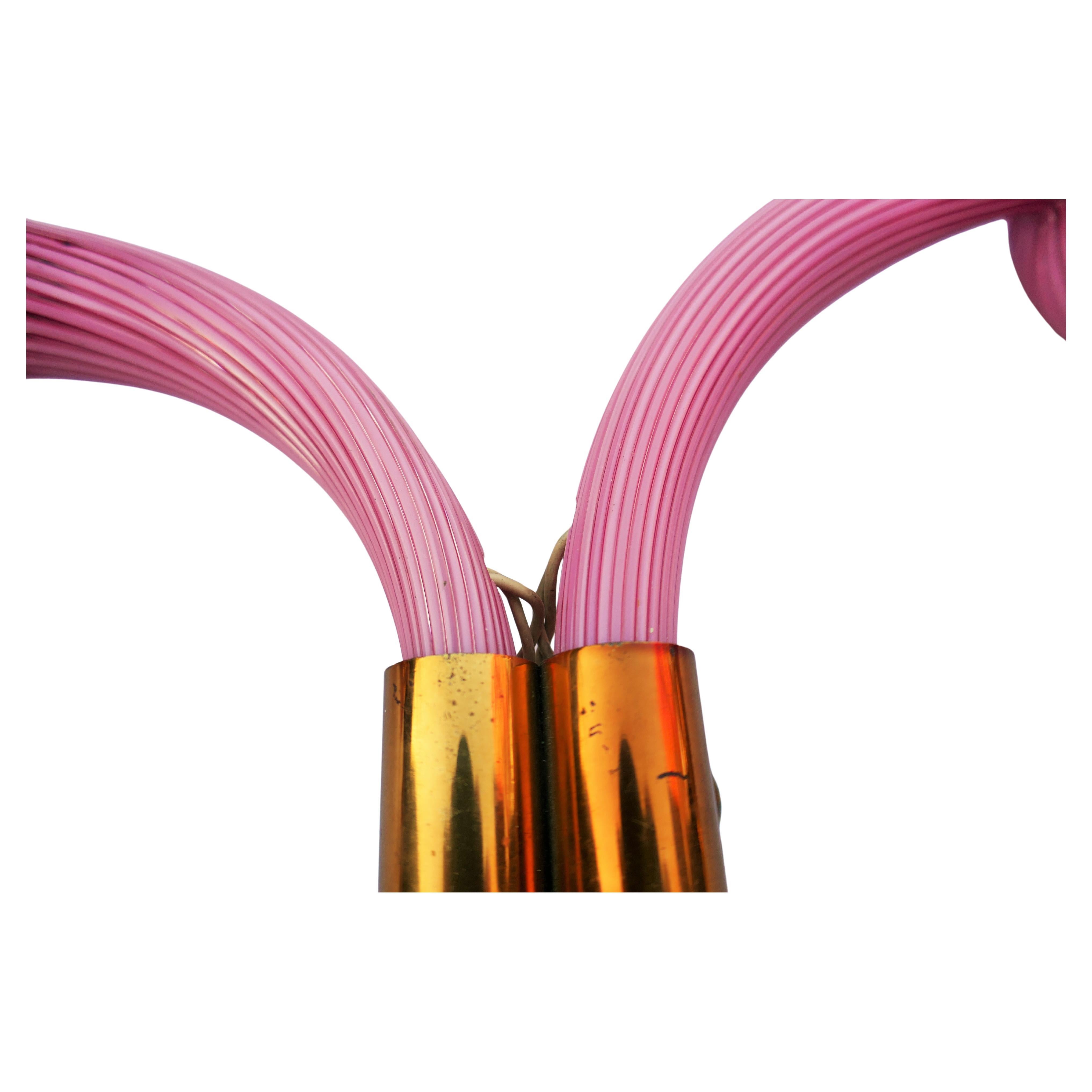 Single Art Nouveau wall light with rods, possible Venini Barovier or Seguso in vendita 6