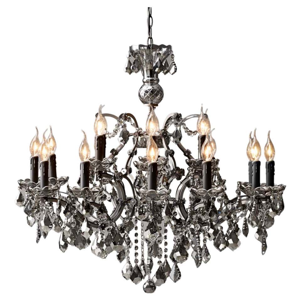15- Light Rococo Pink Rose Quartz Chandelier at 1stDibs | rococo quartz
