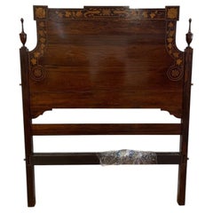 Single bed by Queen Maria I style Noble Wood - 19th century