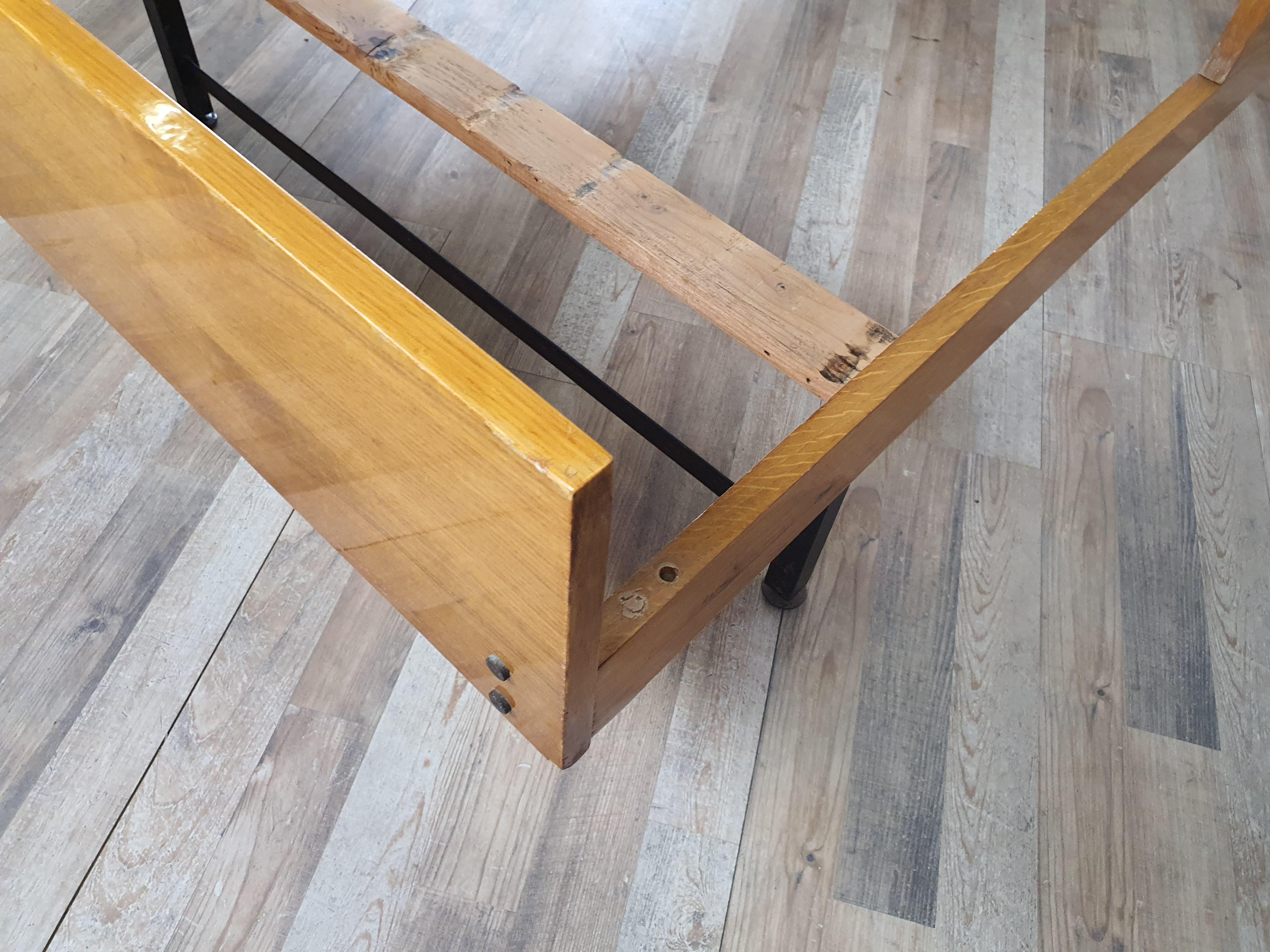 Single Bed in Beech with Drawer, 1950s 6