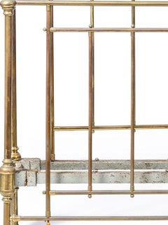 Single bed in brass