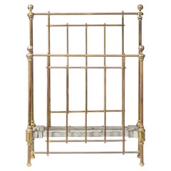 Single bed in brass