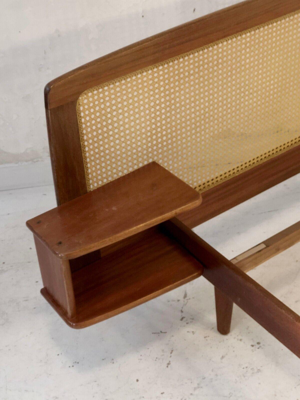 Caning A MID-CENTURY-MODERN RECONSTRUCTION Bed DAYBED by ROGER LANDAULT, France, 1950 For Sale