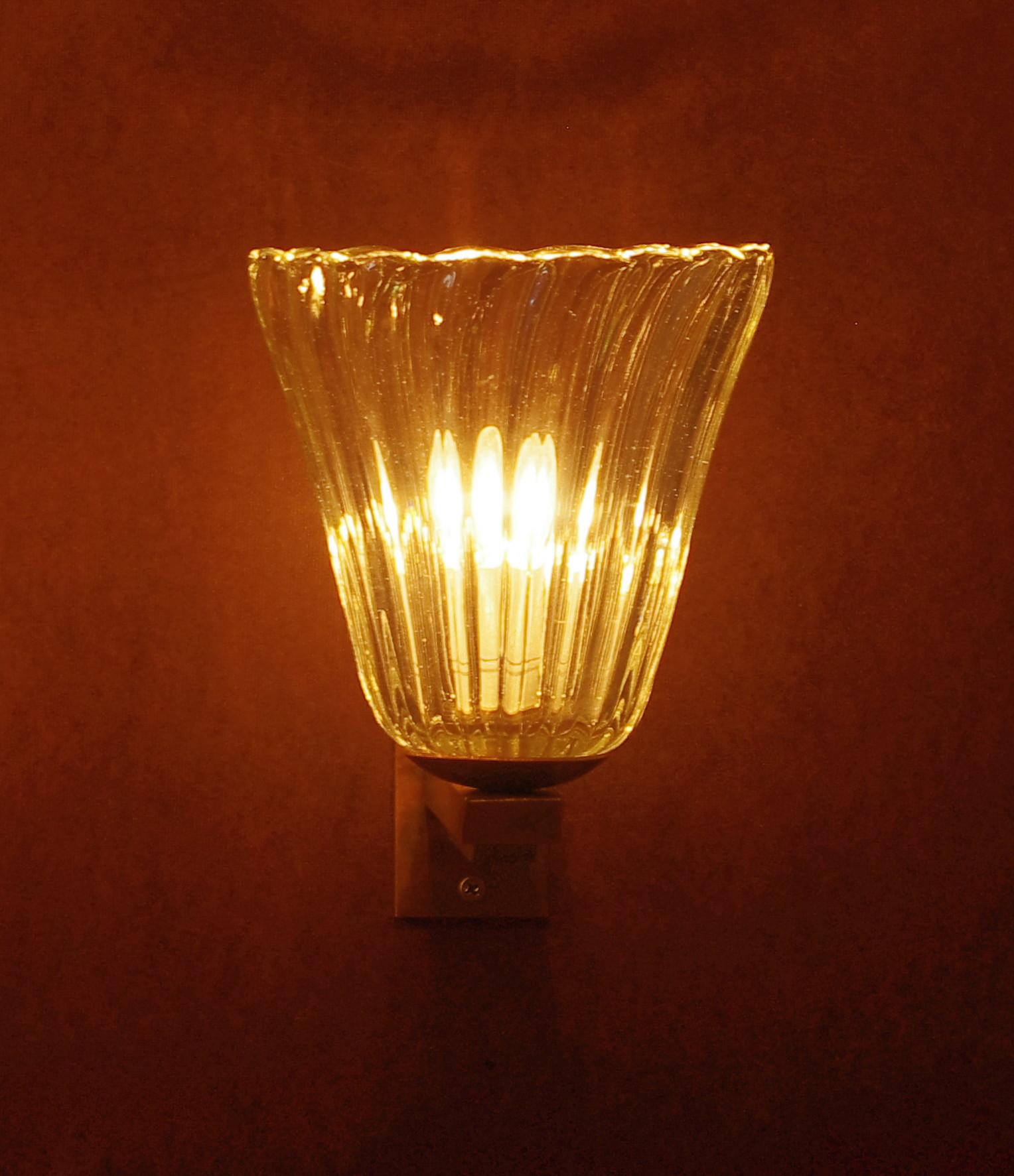 Mid-Century Modern Single Bell Sconce by Barovier e Toso FINAL CLEARANCE SALE