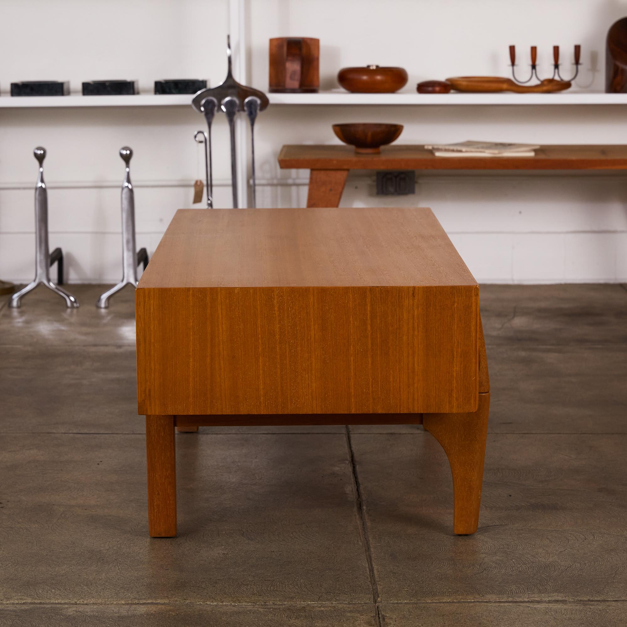 20th Century Single Bench with Storage by John Keal for Brown Saltman