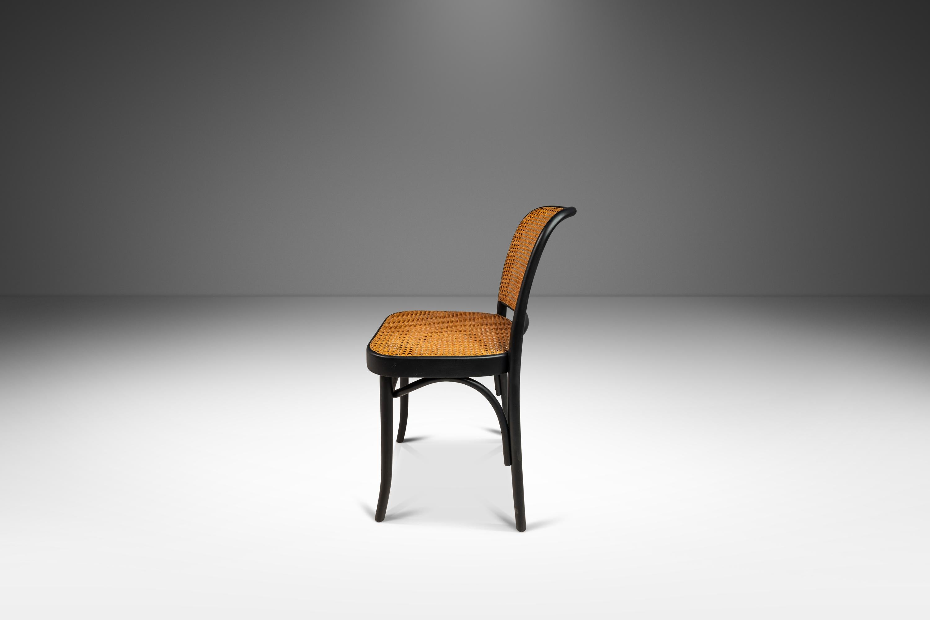 Single Bentwood Model 811 Chair, Original Cane Seat & Back by Josef Frank, 1960 5