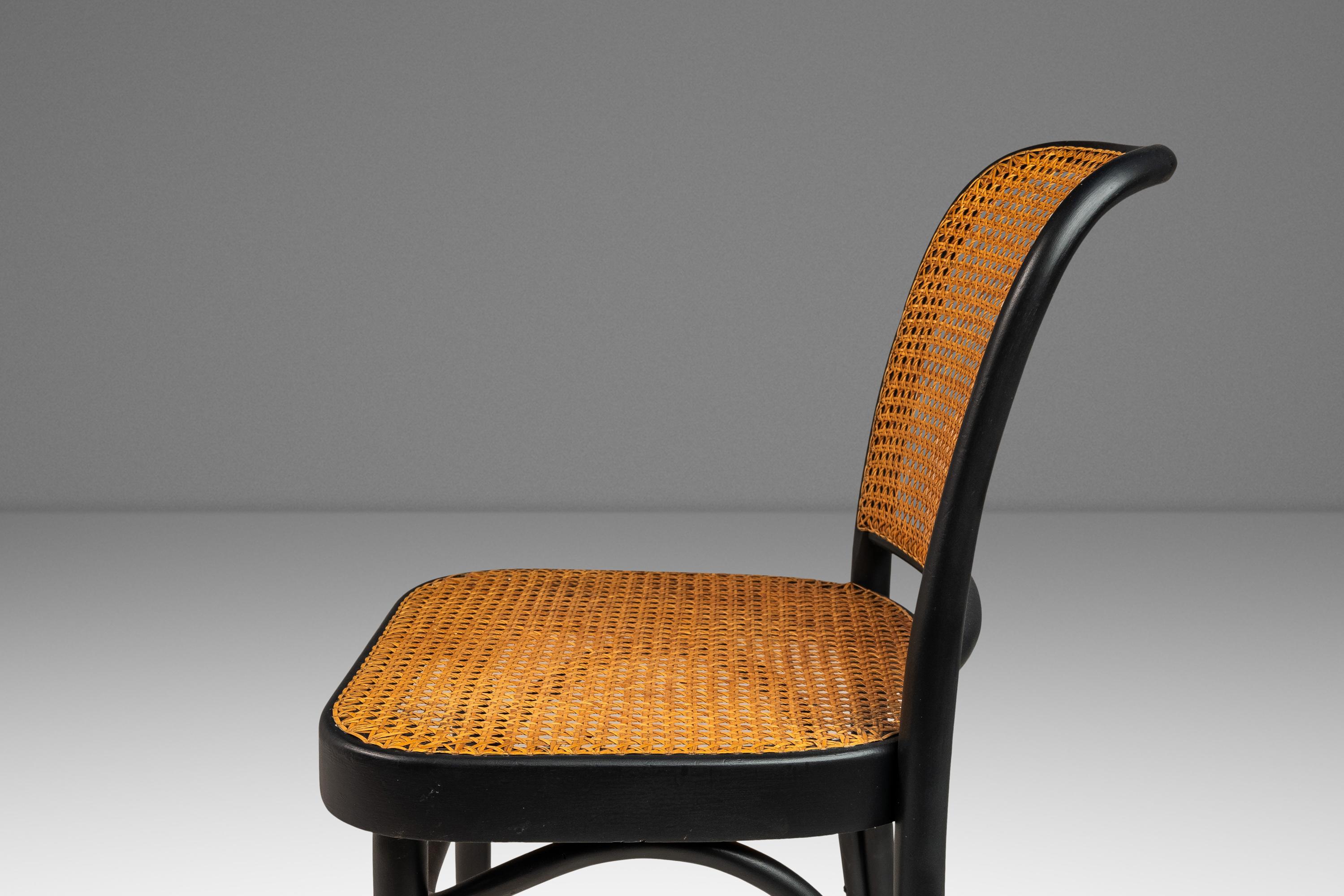 Single Bentwood Model 811 Chair, Original Cane Seat & Back by Josef Frank, 1960 9