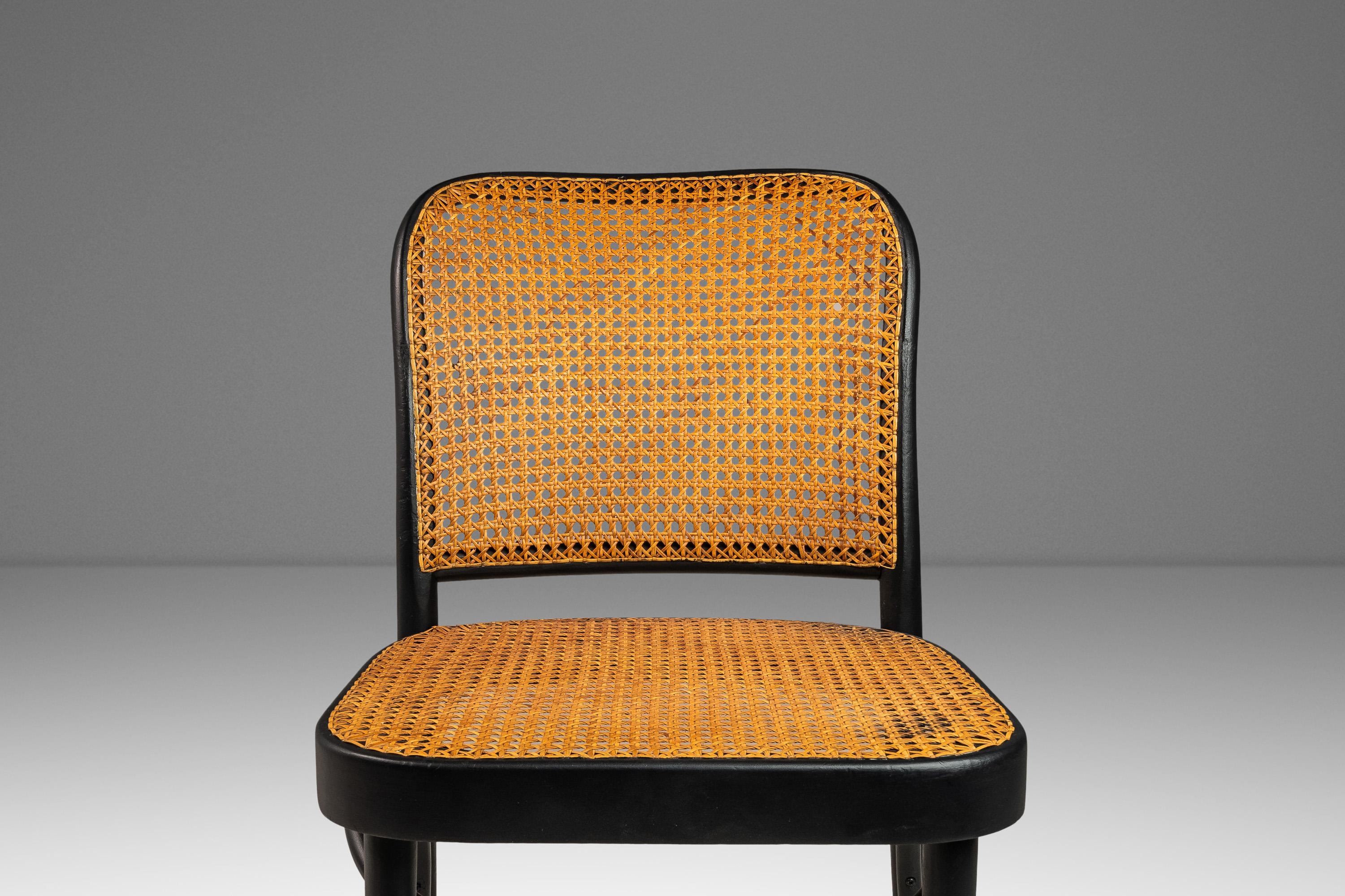 Single Bentwood Model 811 Chair, Original Cane Seat & Back by Josef Frank, 1960 13