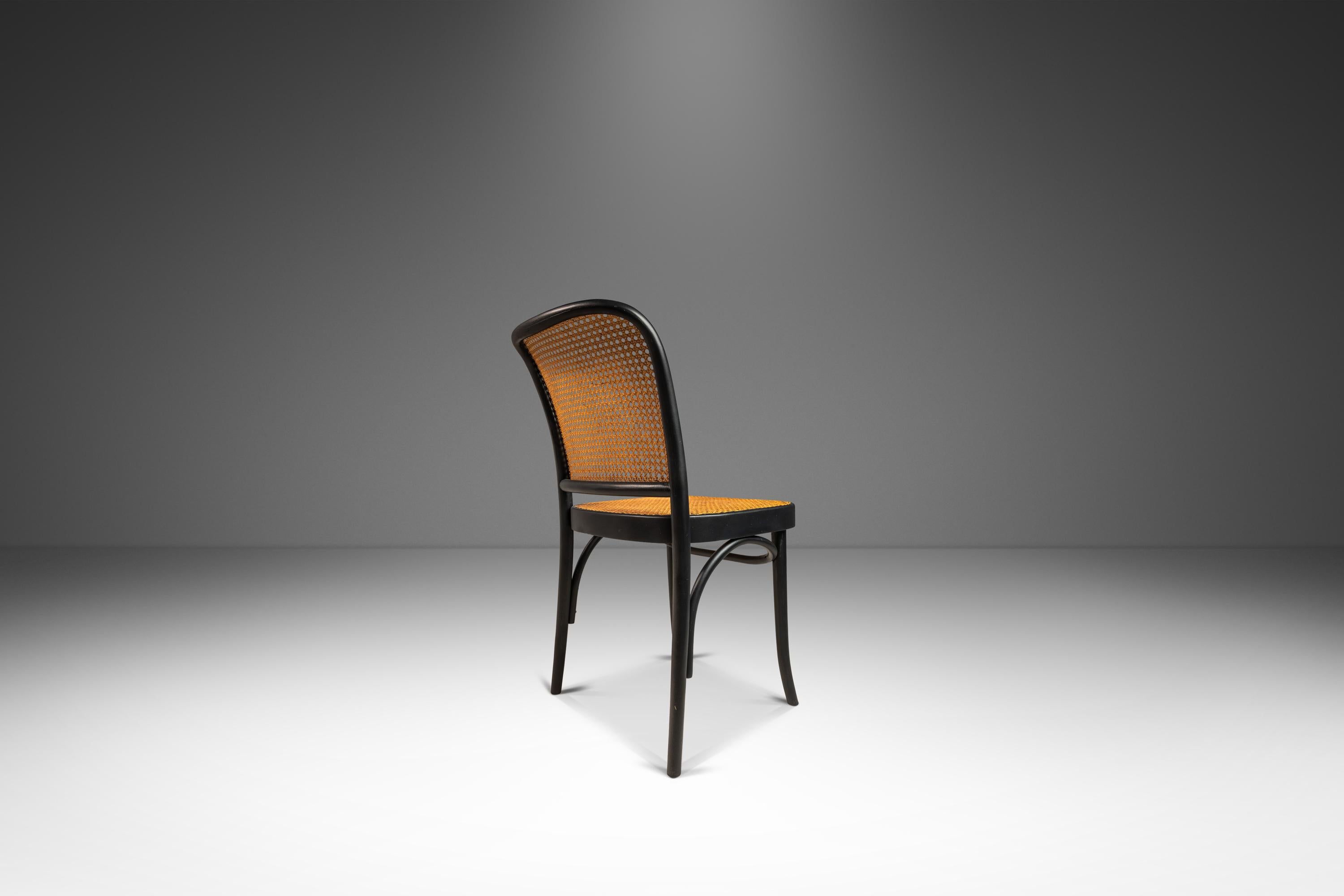 Mid-Century Modern Single Bentwood Model 811 Chair, Original Cane Seat & Back by Josef Frank, 1960