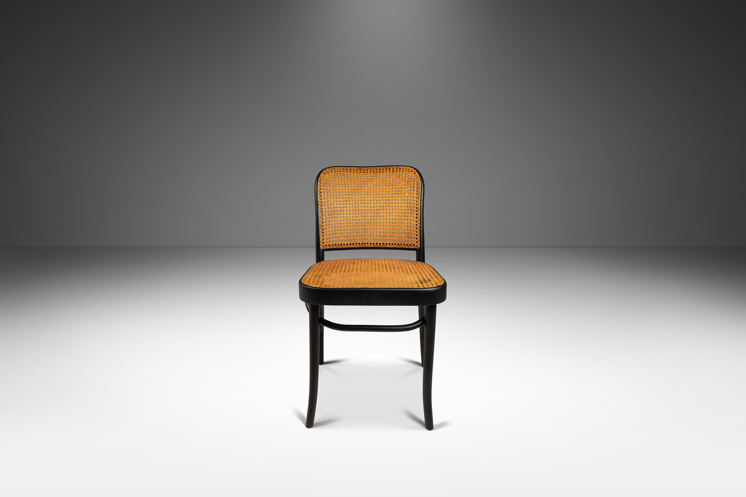 Mid-20th Century Single Bentwood Model 811 Chair, Original Cane Seat & Back by Josef Frank, 1960