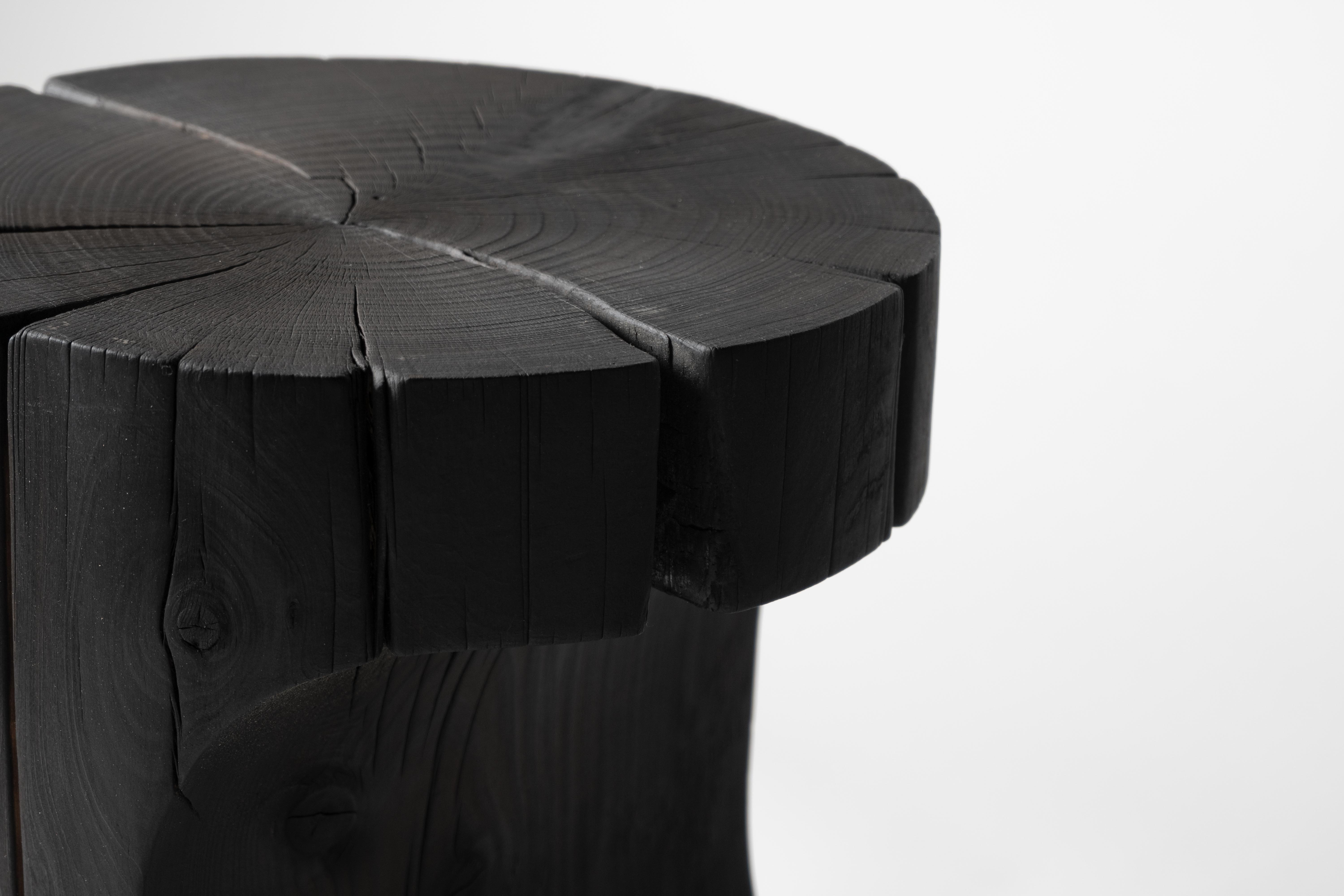 Postmoderno Sgabello singolo Block Wood Batan C di Sebastián Cappiello in vendita