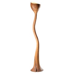 Single Block Wood Meso Floor Lamp by Sebastián Cappiello