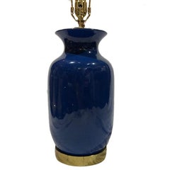 Single Blue Porcelain Lamp