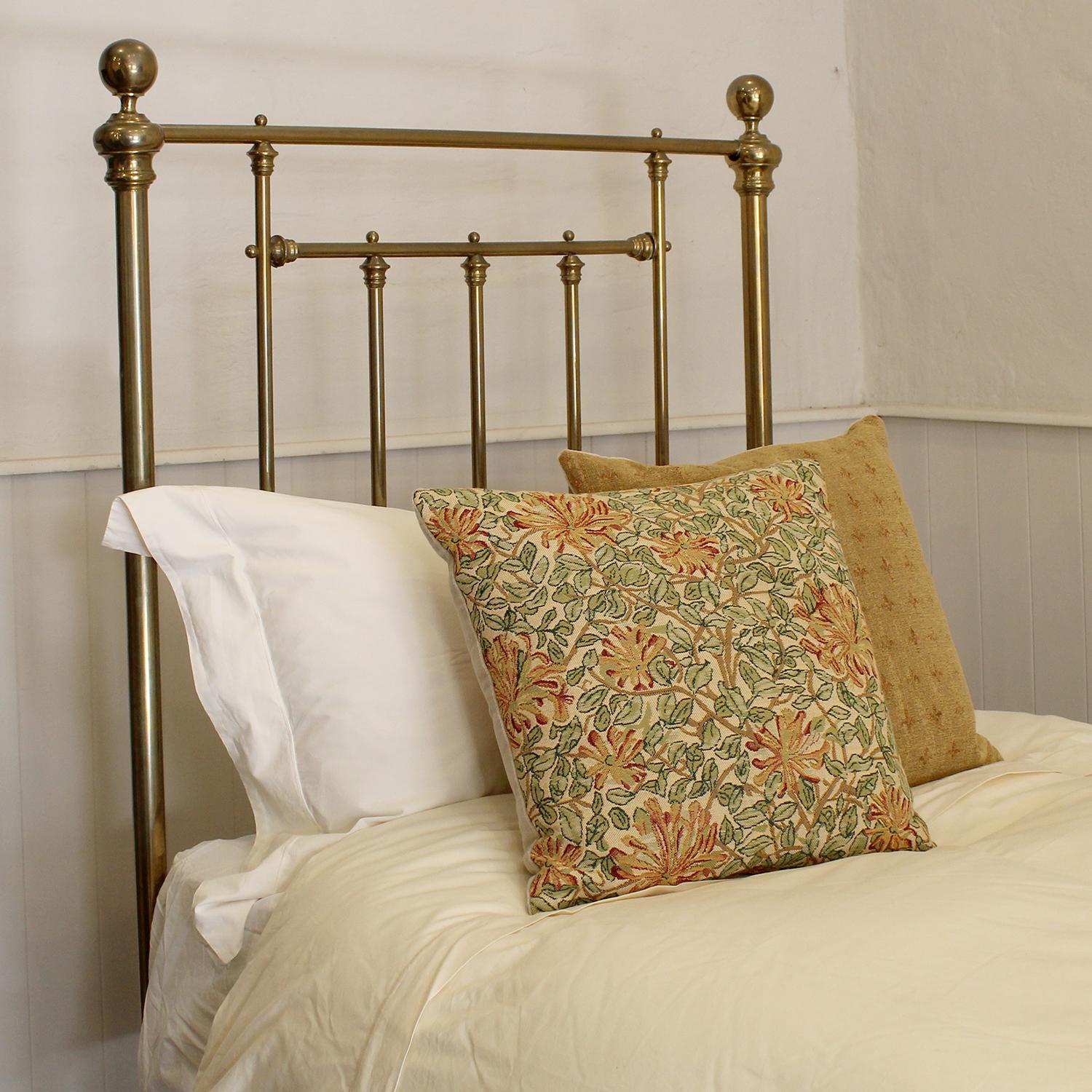 Single Brass Antique Bed MS62 In Good Condition In Wrexham, GB