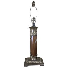 Single brass table Lamp by Maitland Smith