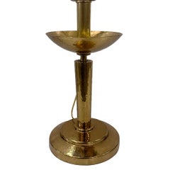 Single Brass Table Lamp