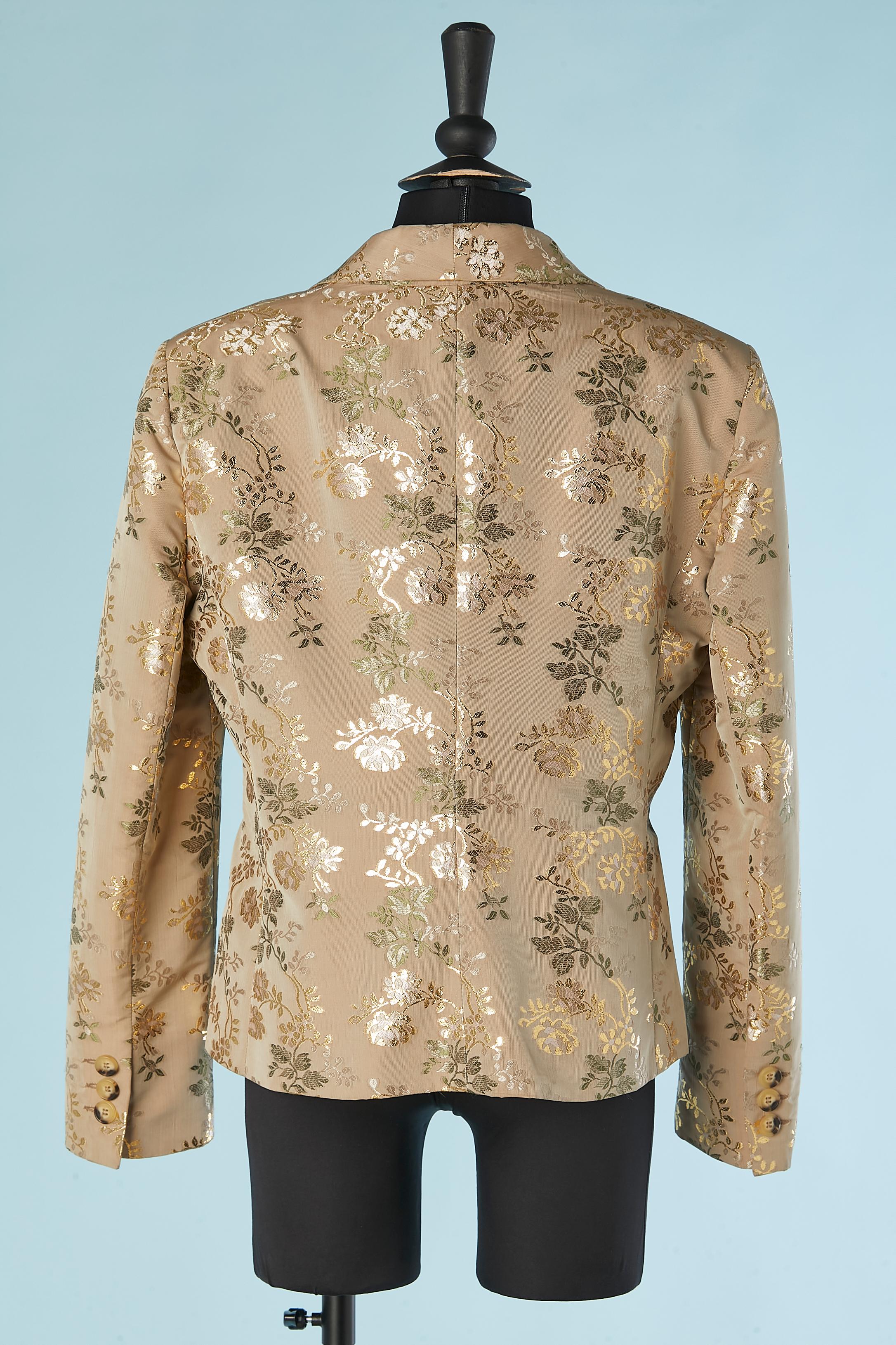 Women's Single breasted brocade evening jacket with flower pattern Red Valentino  For Sale
