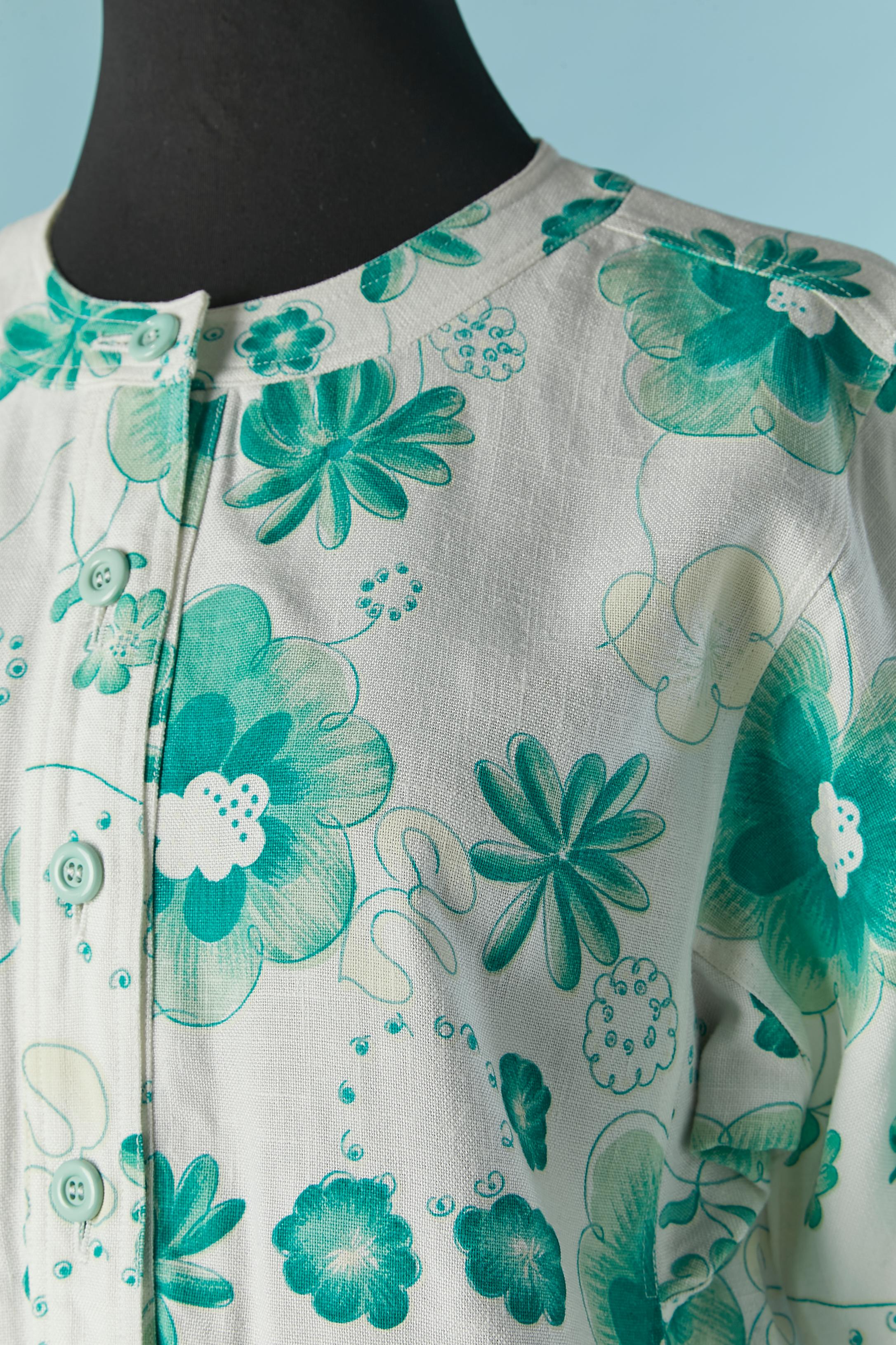 Women's Single breasted jacket with flower print COURREGES For Sale
