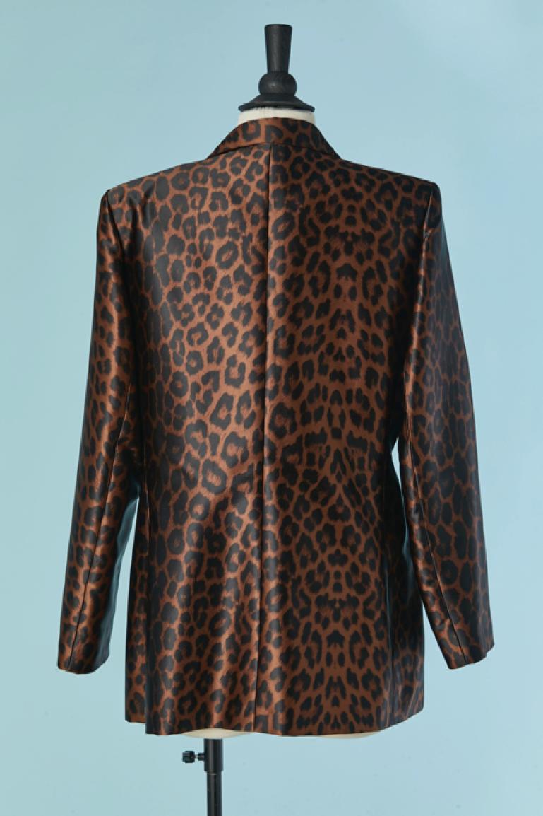 Veste croisée avec imprimé léopard Yves Saint Laurent en vente 2