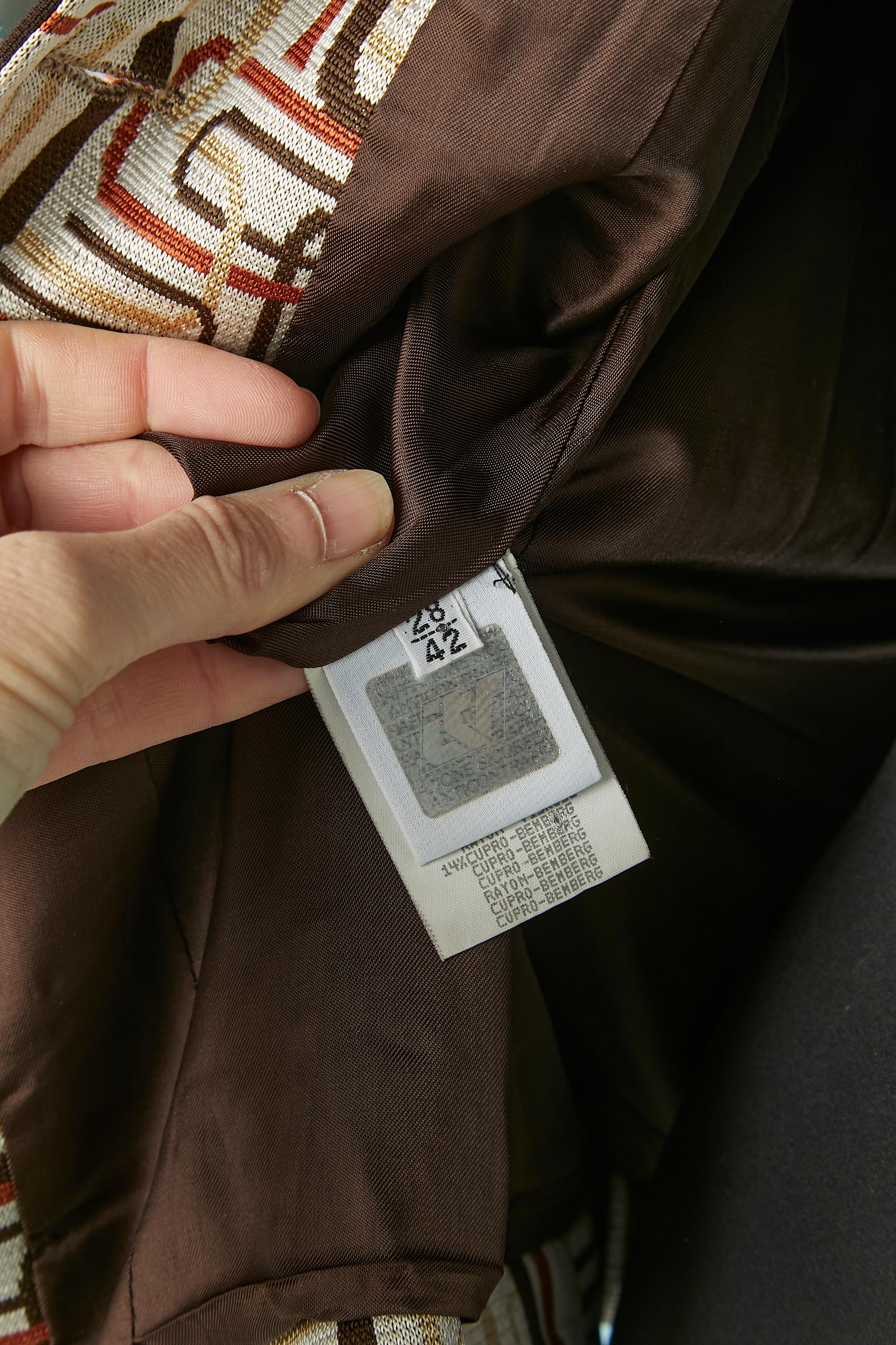 Single breasted jacket with letter jacquard pattern VERSUS Gianni Versace For Sale 1