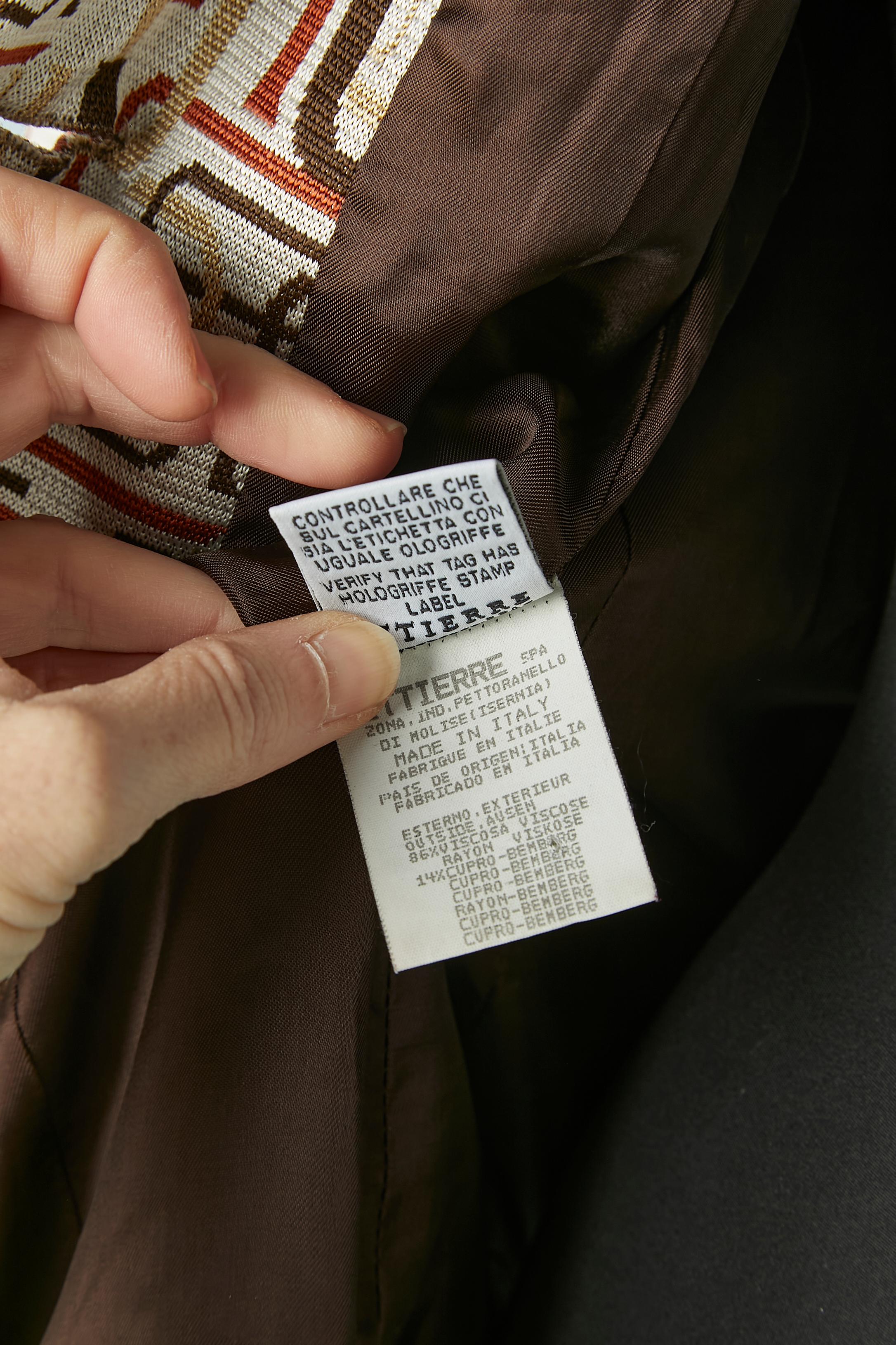 Single breasted jacket with letter jacquard pattern VERSUS Gianni Versace For Sale 2